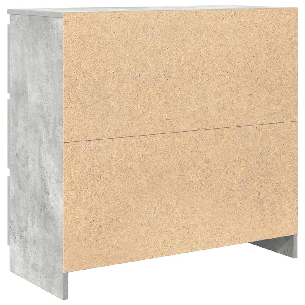 Sideboard Concrete Grey 80x35x76 cm Engineered Wood